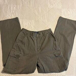 Y2K Abercrombie & Fitch olive green cotton cargo pants